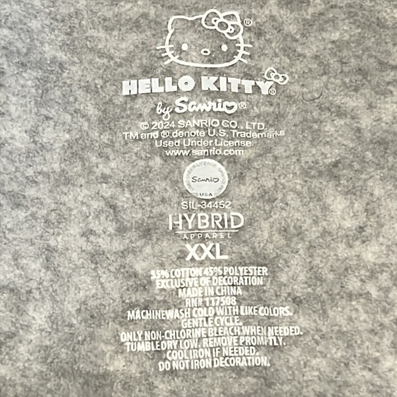 Hello Kitty Mini Graphic Skirt - Heather Gray - size XXL - NEW - Picture 12 of 13